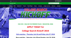 Desktop Screenshot of collegesearchkickoff.com