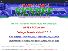 Tablet Screenshot of collegesearchkickoff.com